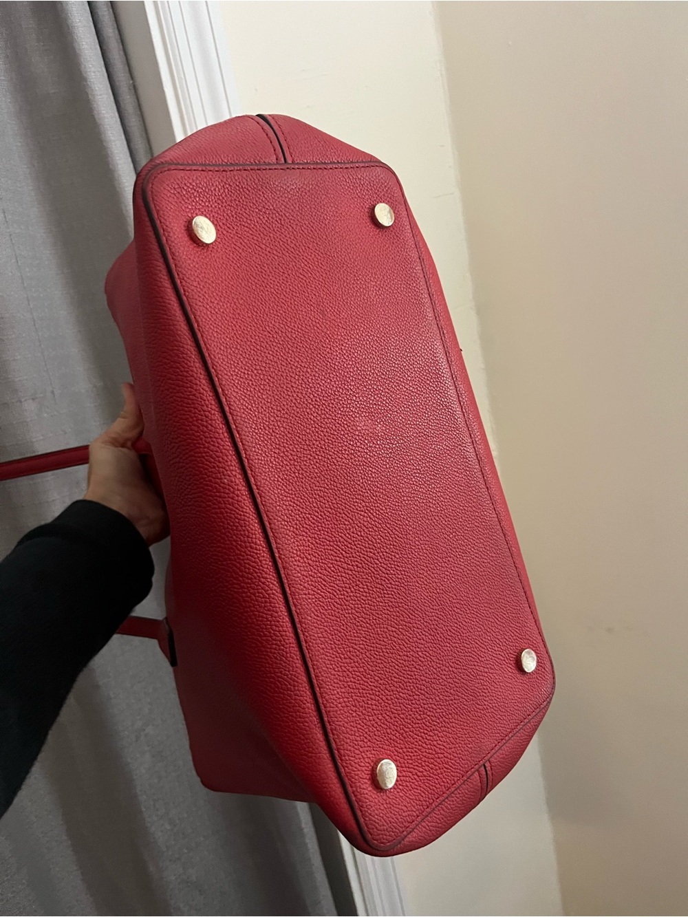 Kate Spade Red Pebbled Leather Tote - Picture 6 of 15